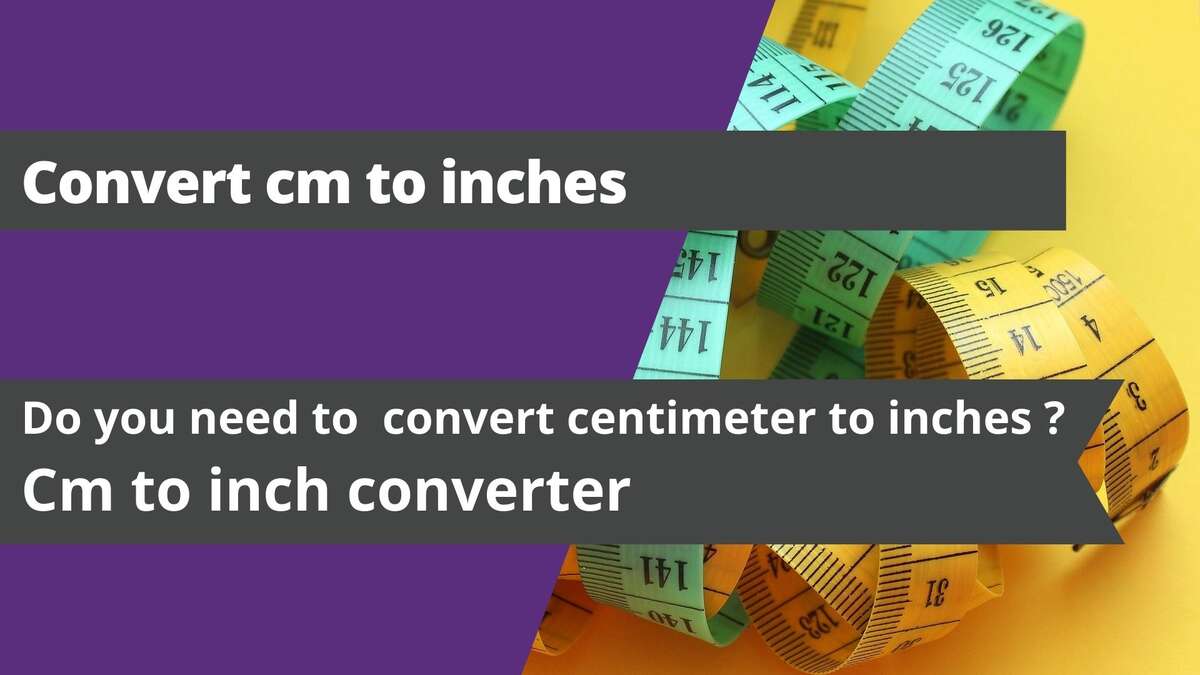 Convert cm to inches