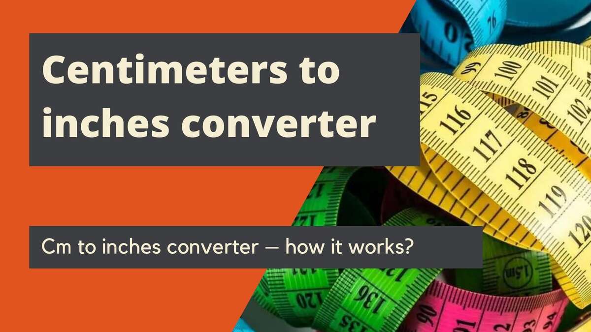 Centimeters to inches converter