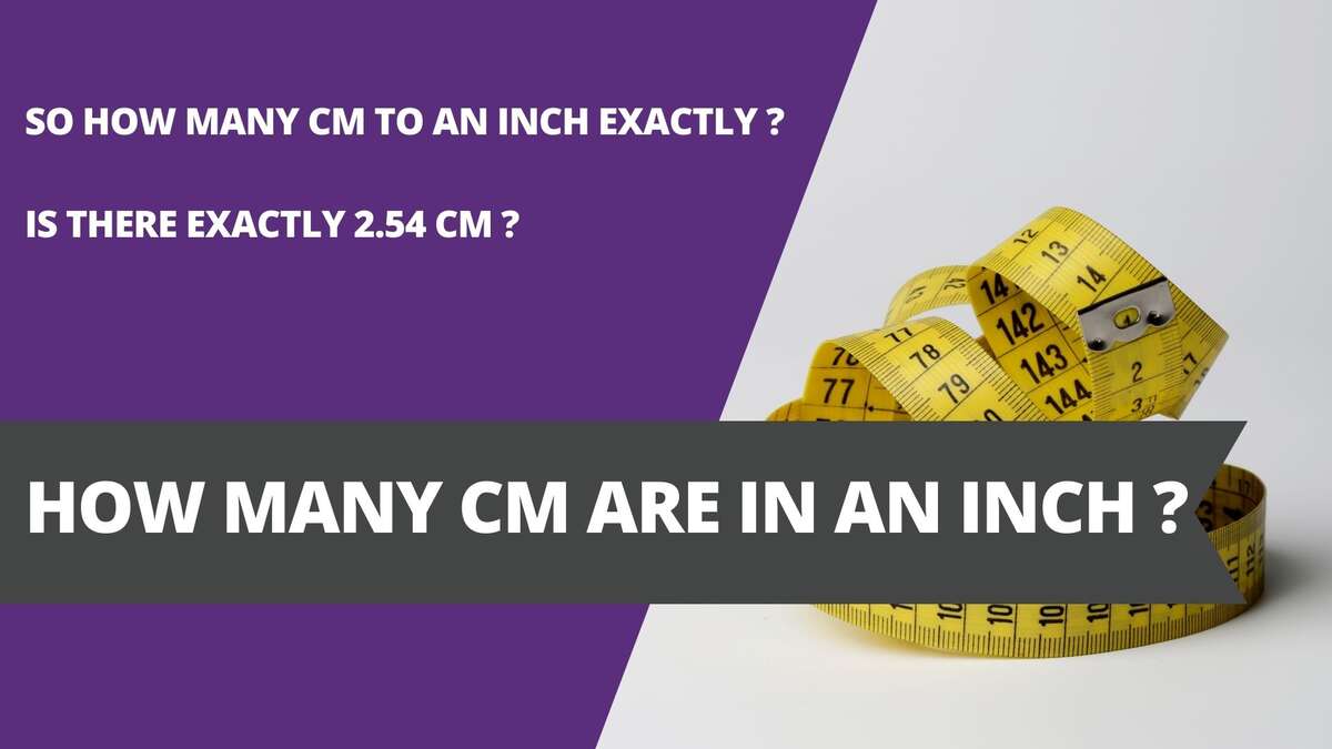 How many cm are in an inch?