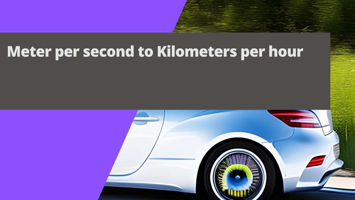Meter per second to Kilometers per hour