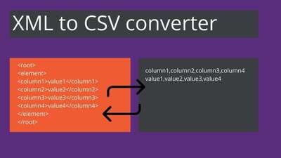 XML to CSV converter